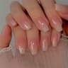 Wine Red Press On Nails 24pcs Short Square Full Cover Reusable False Nails