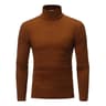 Men's Turtleneck Sweater, Thin Knitted Pullover for Spring and Autumn, Cotton Clothing in Black and White Tops