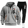 Men Casual Athletic Hoodie And Jogging Pants Set 1