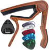 7pcs Guitar Capo Set For Acoustic  Electric Guitars  Includes 5 Free Picks  1 Holder  Available In  6