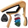 7pcs Guitar Capo Set For Acoustic  Electric Guitars  Includes 5 Free Picks  1 Holder  Available In  8