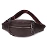 Mens Genuine Leather Sling Chest Bag With Double Zipper 6
