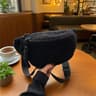 Plush Everyday Crossbody Chest Bag Soft Casual Shoulder Waist Bag for Men and Women