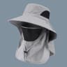 All Day Outdoor Sun Protection Hat With Neck Flap UPF Wide Brim Cap For Fishing Hiking  Camping 7