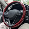 Luxury Carbon Fiber Car Steering Wheel Cover Non Slip Universal Fit 6