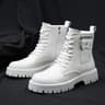 High Quality Mens Chelsea Boots Luxury Leather English Style Thick Sole Famous Brand Casual Shoes 6