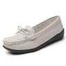 Genuine Leather Wedge Flats Fashion Slip On Nurse Shoes Comfortable Womens Moccasins 5