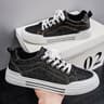 Mens Fashion Denim Sneakers New Streetwear Shoes Canvas Trainers HipHop Tied Up Runway Boy Sneakers 0