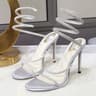 Sexy Open Toe Ankle Strap Sandals Crystal Diamond Thin High Heels Women Shoes For Banquet Nightclub 7