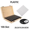 Clear Coin Capsule Universal Coin Storage Box With Adjustment Pad Adjustable Wooden Commemorative C 6