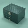 High-End Jewelry Box, Large Capacity Drawer-Type Earring Storage Organizer, Oxidation Finish, Multi-Layer Household