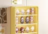Wall Mounted Doll Blind Box Storage Rack Figurine Display Cabinet Dustproof Doll Display Organizer