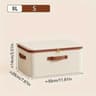 Large Household Storage Box Heavyduty Hard Shell Organizer Box For Clothes Toys Blankets Cotton Lin 5