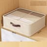 Wardrobe Clothes Storage Organizer Sweater TShirt Storage Box Foldable Drawer With Thickened Pants  8
