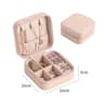 Doublelayer Jewelry Box With Locks PU Leather Jewelry Storage Organizer Ring Box And Makeup Case Fo 9