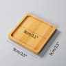 Mini Bamboo Tray Wood Saucer Flower Pot Tray Cup Pad Coaster Plate Kitchen Decorative Plate Creative Coffee Cup Mat Home Decor