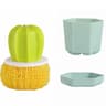 Household Kitchen Cleaning Brush Cactus Dishwashing Brush Pot Wash Brush With Handle Nano Cleaning  6