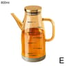 Glass Oil Pot, Kitchen Household Seasoning Bottle, Stainless Steel Hanging Oil Tank, Glass Oil Container for Easy