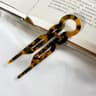 Fashion Design Hair Bun U-Shaped Hair Sticks, Acetate Clip Hairpins, Sweet Hair Accessories for Women, Meatball Head