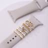 Metal Charms Watch Band Decoration Ring Apple Diamond Ornament For IWatch Bracelet Silicone Strap J