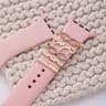 Metal Charms Watch Band Decoration Ring Apple Diamond Ornament For IWatch Bracelet Silicone Strap J