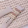 Metal Charms Watch Band Decoration Ring Apple Diamond Ornament For IWatch Bracelet Silicone Strap J