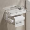 Space Aluminum Toilet Paper Holder, Bathroom Wall Mount, Phone Holder Shelf, Towel Roll Shelf, Bathroom Accessories