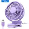 Portable USB ClipOn Desk Fan Brushless Motor UltraQuiet Airflow Sturdy Clamp For Office Or Bedroom 9