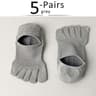 Invisible Toe Socks Summer Thin Cotton Mesh Breathable Soft Elastic Comfort Socks 10
