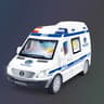 Mini Diecast Emergency Vehicle Model Set Ambulance, Fire Truck, and Police Car with Sound Light for Boys