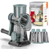 Rotary Kitchen Slicer Grater With Container Cheese Vegetable Nut Grinder Tool 6