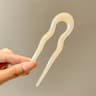 Elegant Tortoiseshell UShaped Hair Fork Acetate Hair Stick For Effortless Styling 6