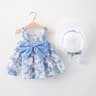 Little Fresh Everyday Sweet Princess Dress With Bow Summer New Girls Dress Floral Print Adorable Da 4