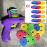 Flying Disc Foam Gun Toy For Kids Outdoor Parentchild Interactive Launcher Toy 4