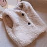 Girls Boys Plush Vest Autumn Winter Baby Lamb Wool Plus Velvet Waistcoat V Neck Child Warm Coat 8