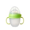 NanoSilicone Baby Bottle With Handle BreastmilkLike Design Soft Milk Pull Perfect For Sensitive Bab 8