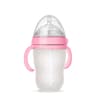 NanoSilicone Baby Bottle With Handle BreastmilkLike Design Soft Milk Pull Perfect For Sensitive Bab 9