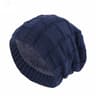 Unisex Winter Beanie Knitted Velvet Inner Lining Keepwarm Skullcap 3