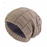 Unisex Winter Beanie Knitted Velvet Inner Lining Keepwarm Skullcap 4