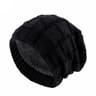 Unisex Winter Beanie Knitted Velvet Inner Lining Keepwarm Skullcap 5