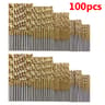 Titanium Plated Highspeed Steel Titanium Coated Drill Bits Set For Metal Wood Aluminum Drilling Too 5