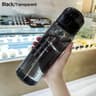 Leakproof Sports Water Bottle Transparent Drinking Bottle Portable Frosted Gym Travel Bottle 7