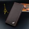 Men's Long Wallet, Multi Card Slim Design, Litchi Pattern Soft Leather, Large Capacity Fashion Suit Bag