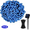 LED Solar Fairy Lights For Gardens 2Pcs Solar String Lights 8 Lighting Modes Christmas Party Decora 8