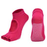 Women Cotton Yoga Backless Socks AntiSlip Silicone Pilates Socks Breathable Gym Fitness Ballet Slip 6