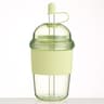 Large Capacity HeatResistant Boba Tea Straw Cup Plastic Tumbler With Lid Coffee Milk Tea  Boba Wate 1