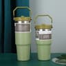 Stainless Steel Thermal Water Bottle Coffee Mug With Straw Keeps Cold  Heat Vacuum Flask Tumbler Fo 6