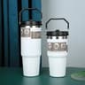 Stainless Steel Thermal Water Bottle Coffee Mug With Straw Keeps Cold  Heat Vacuum Flask Tumbler Fo 9