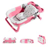 Collapsible Baby Bathtub Portable Travel Bathtub With Thermometer Soft Cushion Drain Hole For Babie 1