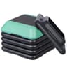 High Step Aerobic Platform Stepper Adjustable With Risers Perfect For Home Use GreenGray 2